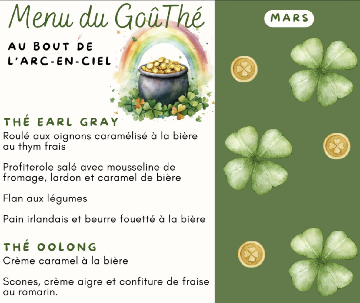 Expérience les Thés : thème de mars Au bout de l'arc-en-ciel