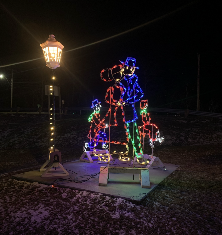 Christmas Lights at Jacquet River Campground